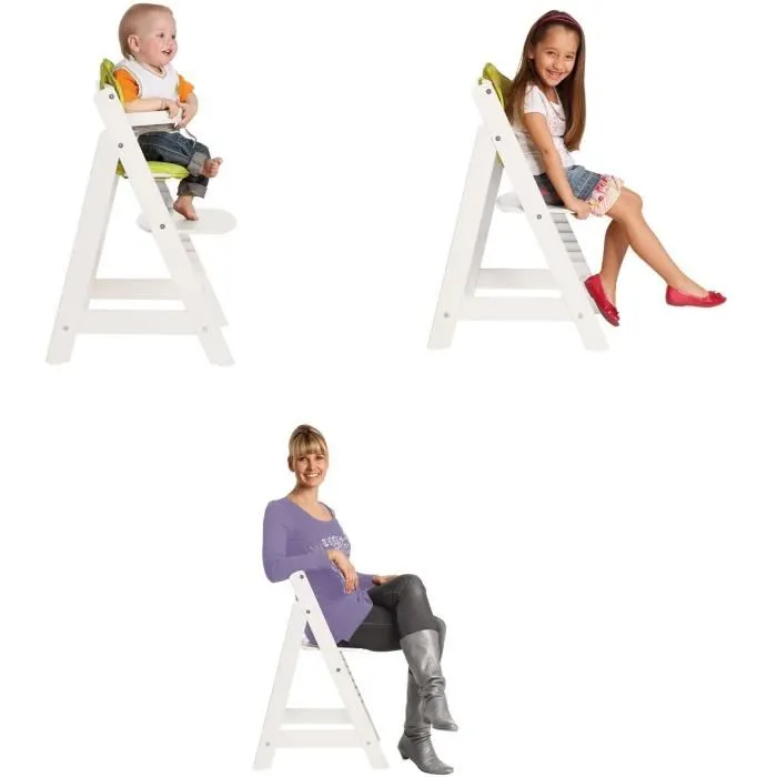 Roba Trona de Madera Regulable Sit Up III VEN4005317244976 Regulable en Altura Blanco 3