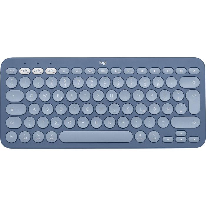 Teclado Logitech K380 Azul Qwerty Español QWERTZ