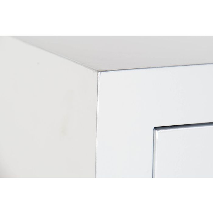 Cajonera Oriental DKD Home Decor Blanco Plateado 27 x 101 x 63 cm 2 Cajonera Oriental DKD Home Decor Blanco Plateado 27 x 101 x 63 cm 2
