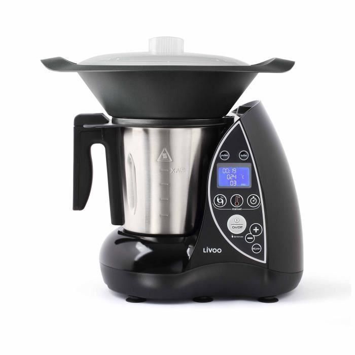 LIVOO DOP142N Procesador de Alimentos Caliente 3L Acero Inoxidable, 12 Funciones, Cuchillo 4 Cuchillas, Pantalla LCD, Negro LIVOO DOP142N Procesador de Alimentos Caliente 3L Acero Inoxidable, 12 Funciones, Cuchillo 4 Cuchillas, Pantalla LCD, Negro