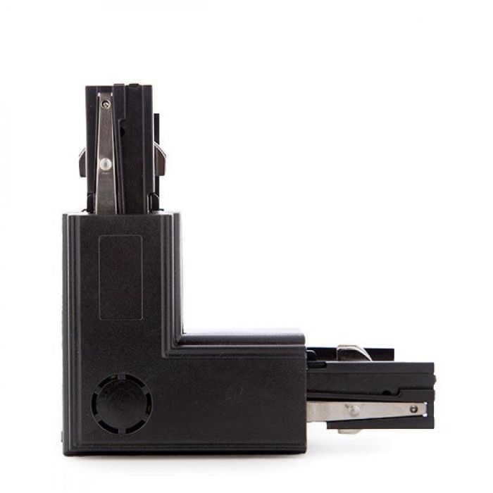 Conector L Carril Trifásico Negro 1 Conector L Carril Trifásico Negro 1