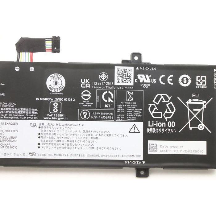 Lenovo L21M3PD5 Batería de Repuesto FRU para Portátil con 3 Celdas, con una Capacidad de 46.5Wh y Voltaje de 11.64V, Versión SP/A 2