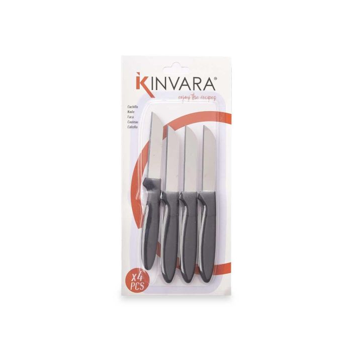 Set 4 Cuchillos Peladores Negros Kinvara 12X26CM (12 Unidades) 2 Set 4 Cuchillos Peladores Negros Kinvara 12X26CM (12 Unidades) 2