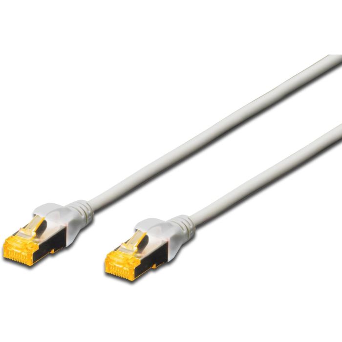 Digitus Cable de Red CAT 6A S/FTP 2xRJ45 10m Gris con Protección Hebilla
