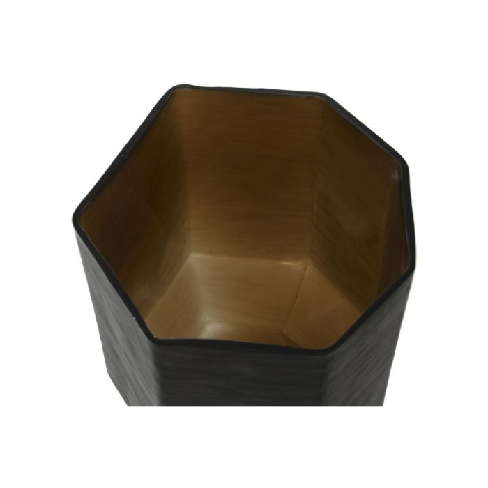 Jarron Moderno DKD Home Decor Gris Oscuro 18 x 22 x 18 cm 2
