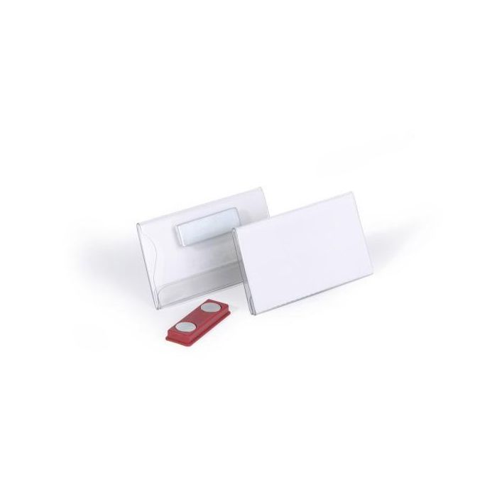Durable Portanombres Magnético Horizontal PVC 40x75 mm para Textiles Delicados, Conferencias y Eventos, Etiquetas Intercambiables 0 Durable Portanombres Magnético Horizontal PVC 40x75 mm para Textiles Delicados, Conferencias y Eventos, Etiquetas Intercambiables 0
