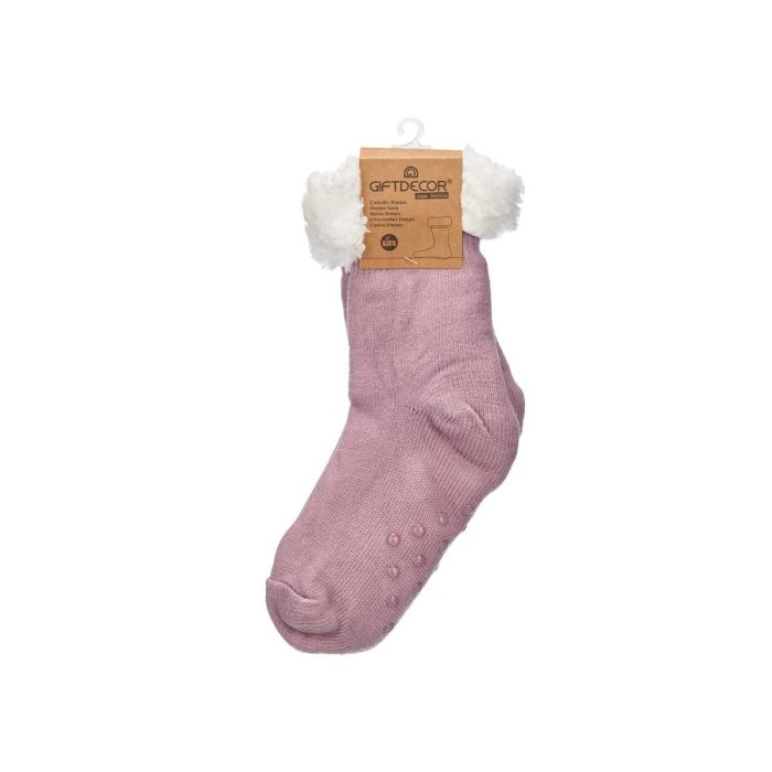 Calcetin Sherpa Infantil Lila Claro Giftdecor 15X30CM (12 Unidades) 2 Calcetin Sherpa Infantil Lila Claro Giftdecor 15X30CM (12 Unidades) 2