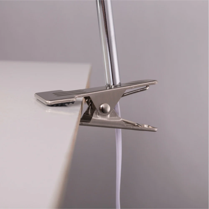 Lámpara de Mesa Flexo Escritorio Acero Pinza Secunderabad [SKD-T1004] 5
