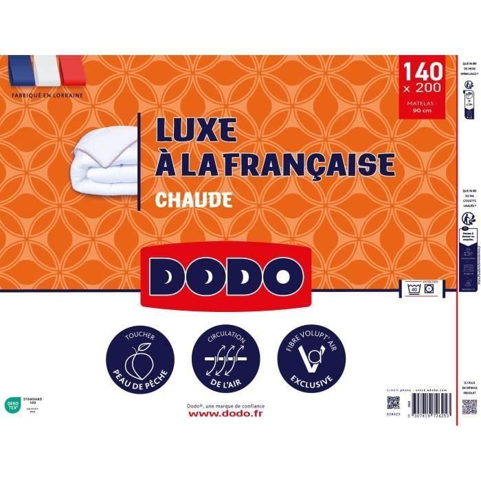 DODO - Edredón - Lujo francés - 140 x 200 cm - 350 g/m² - VOLUPT'AIR - Blanco 1 DODO - Edredón - Lujo francés - 140 x 200 cm - 350 g/m² - VOLUPT'AIR - Blanco 1