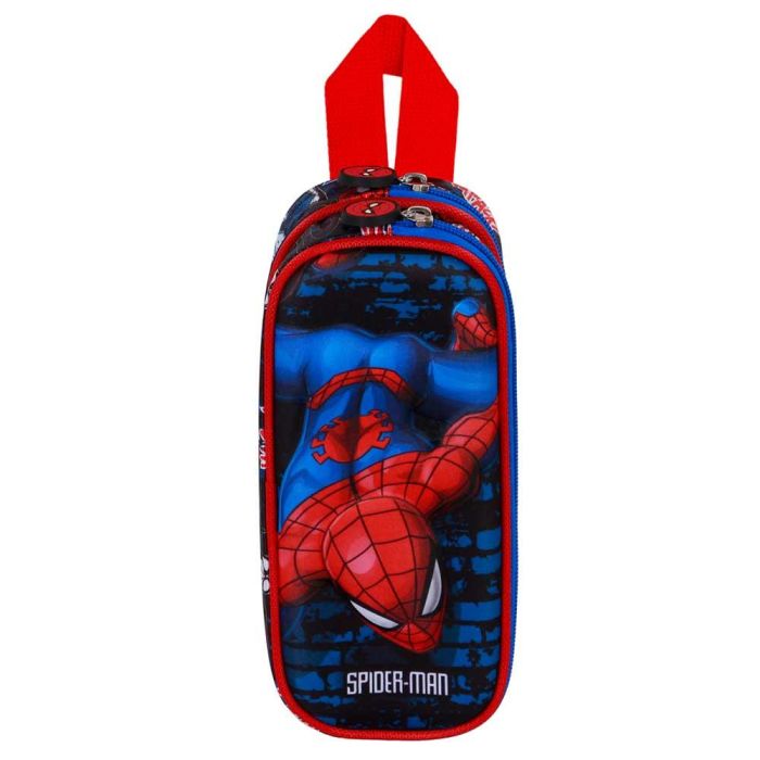 Marvel Spiderman Estuche Portatodo 3D Doble Wall Rojo con Relieve y Doble Compartimento 1 Marvel Spiderman Estuche Portatodo 3D Doble Wall Rojo con Relieve y Doble Compartimento 1