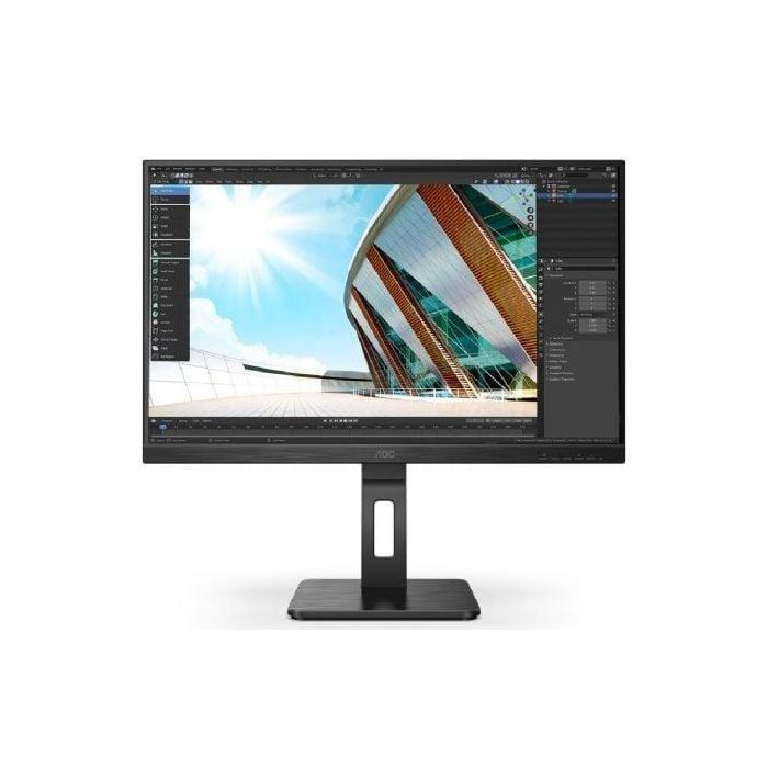Monitor Profesional AOC 27P2Q 27"/ Full HD/ Multimedia/ Regulable en altura/ Negro Monitor Profesional AOC 27P2Q 27"/ Full HD/ Multimedia/ Regulable en altura/ Negro