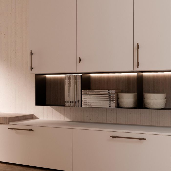 Emuca Lote de 5 tiradores para mueble Riad, L232mm, intereje 192mm, Aluminio, Bronce 7 Emuca Lote de 5 tiradores para mueble Riad, L232mm, intereje 192mm, Aluminio, Bronce 7