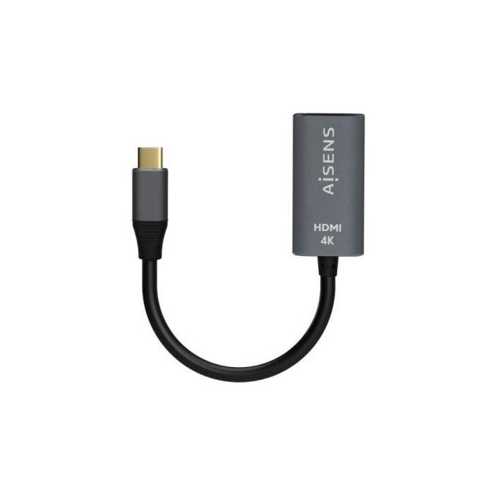 AISENS - CONVERSOR ALUMINIO USB-C A HDMI 4K@60HZ, USB-C/M-HDMI/H, GRIS, 15CM AISENS - CONVERSOR ALUMINIO USB-C A HDMI 4K@60HZ, USB-C/M-HDMI/H, GRIS, 15CM