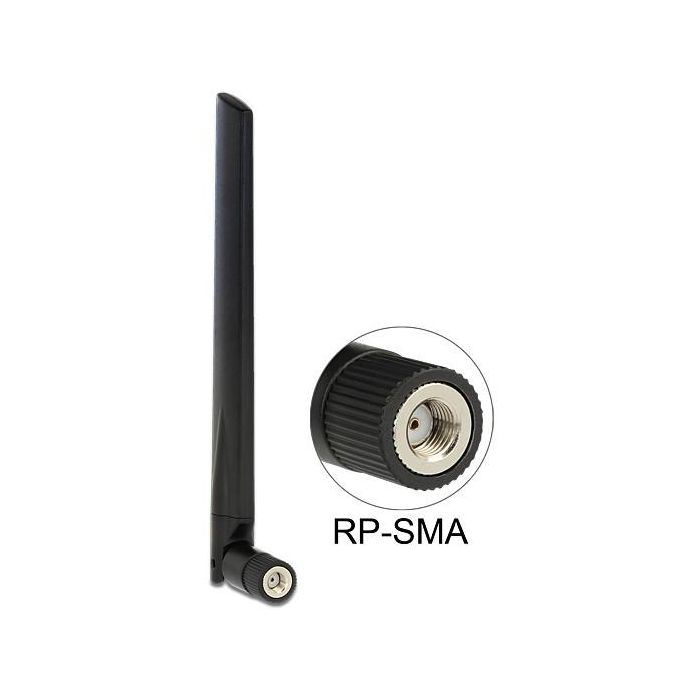 DELOCK Antenne WLAN RP-SMA 802.11 ac/a/h/b/g/n 3-5 dBi omni Gelenk schwarz 0 DELOCK Antenne WLAN RP-SMA 802.11 ac/a/h/b/g/n 3-5 dBi omni Gelenk schwarz 0
