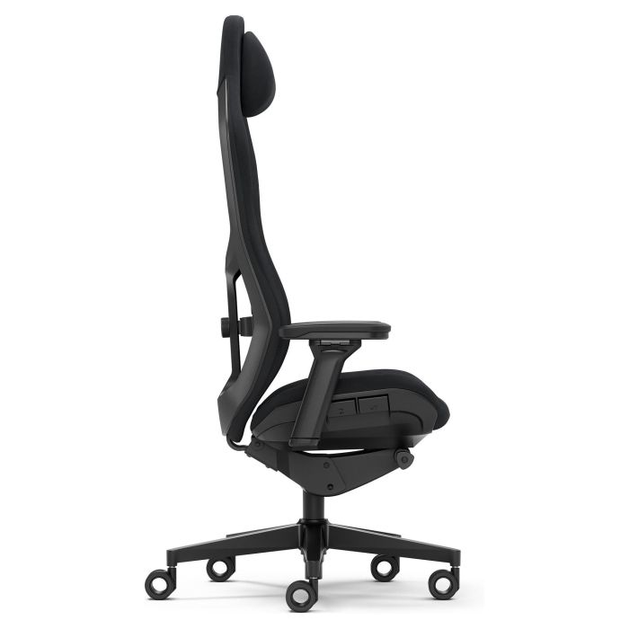 Fractal Design FD-CH-RE1A-01 Silla para Videojuegos de PC, Asiento Acolchado, Negro, Peso Máximo Usuario 125 kg