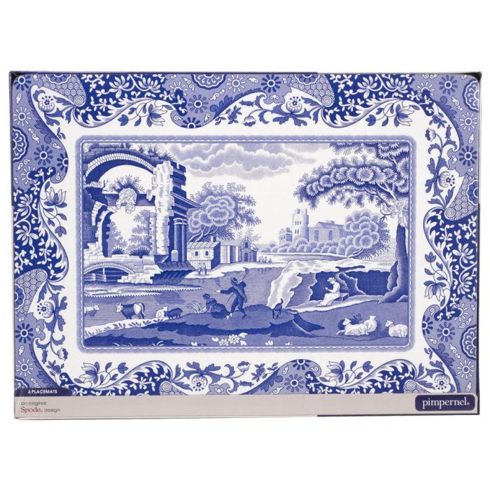 Spode Blue Italian Set de 4 Individuales de Corcho 40,1x29 cm 2