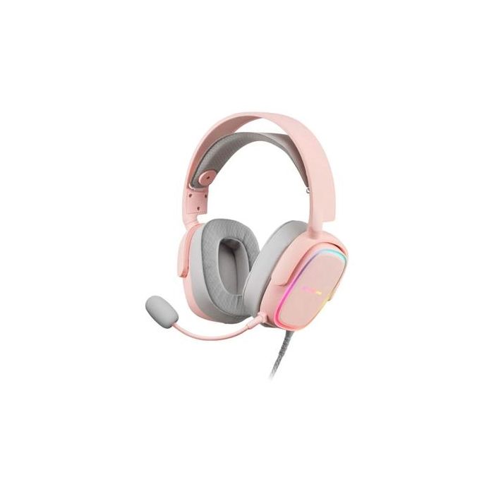 Mars Gaming MHAXP Auriculares Gaming RGB Flow Rosas con Micrófono Extraíble Jack 3.5mm para PC, PS4, Xbox One, Nintendo Switch