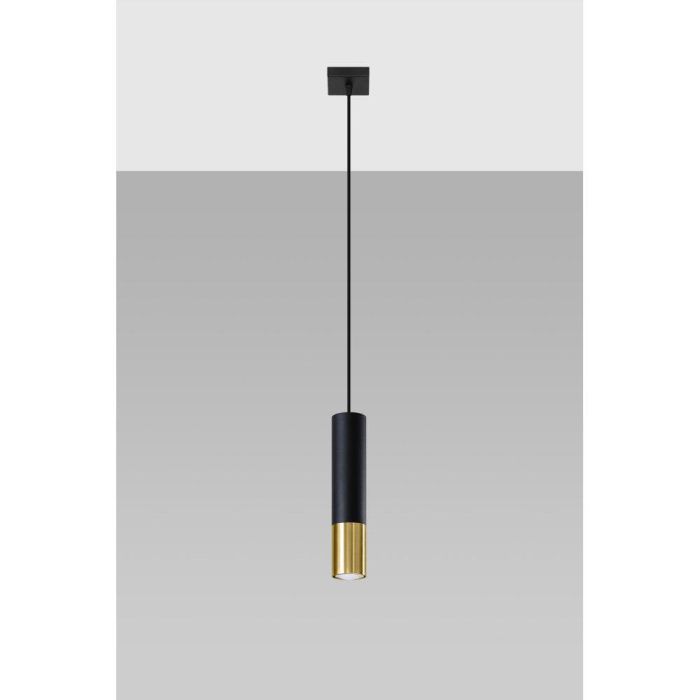 Loopez SOL-SL.0940 Lámpara Colgante Loopez 1 Minimalista Moderna para Comedor, Pasillo y Hogar - Negro Mate 16
