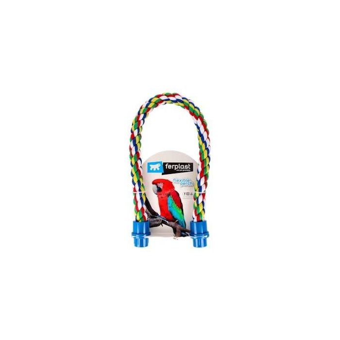 Ferplast Percha Flexible De Algodón Para Loro 75 cm