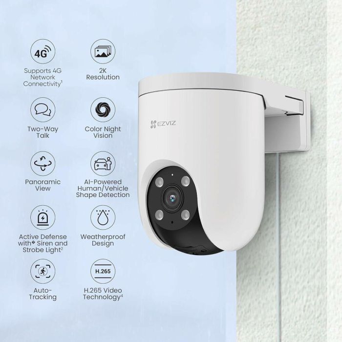 EZVIZ H8c 4G Almohadilla Cámara de seguridad IP Exterior 2304 x 1296 Pixeles Techo/Pared/Poste 9 EZVIZ H8c 4G Almohadilla Cámara de seguridad IP Exterior 2304 x 1296 Pixeles Techo/Pared/Poste 9