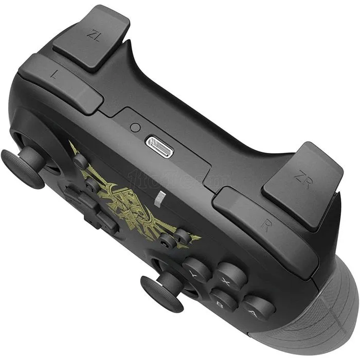 HORI Mando inalámbrico para Nintendo Switch con diseño oficial de Zelda, incluye cable USB