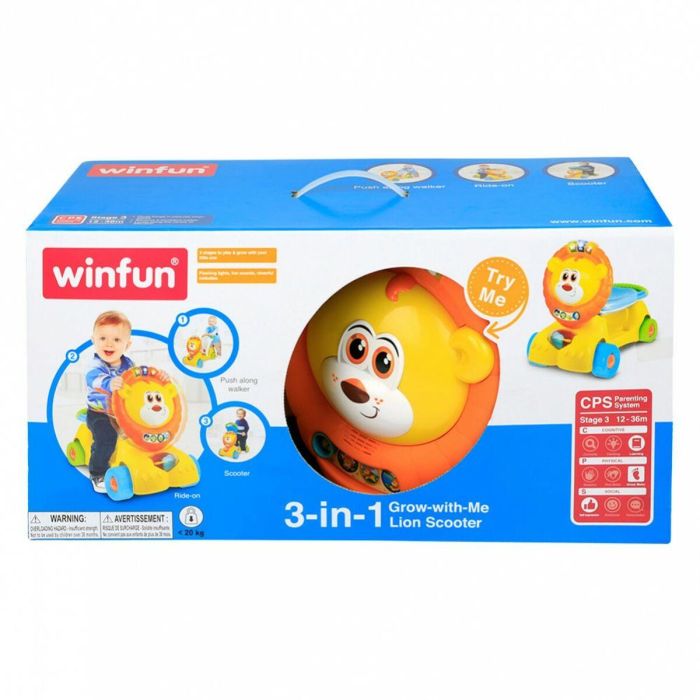 Correpasillos Winfun León Luz Sonido 57 x 42 x 26 cm (2 Unidades) 2