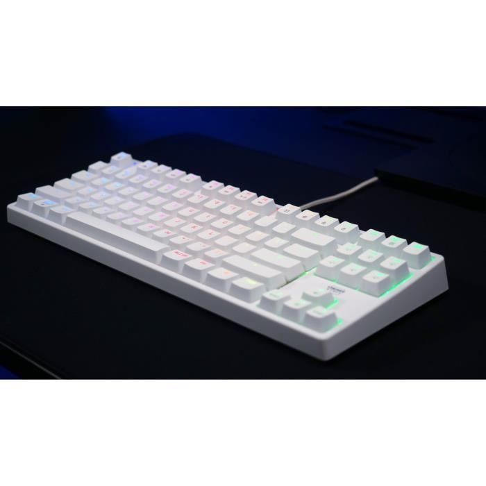 Teclado - CHERRY - XTRFY K4V2 - RGB - 80% TKL - AZERTY - Blanco 1