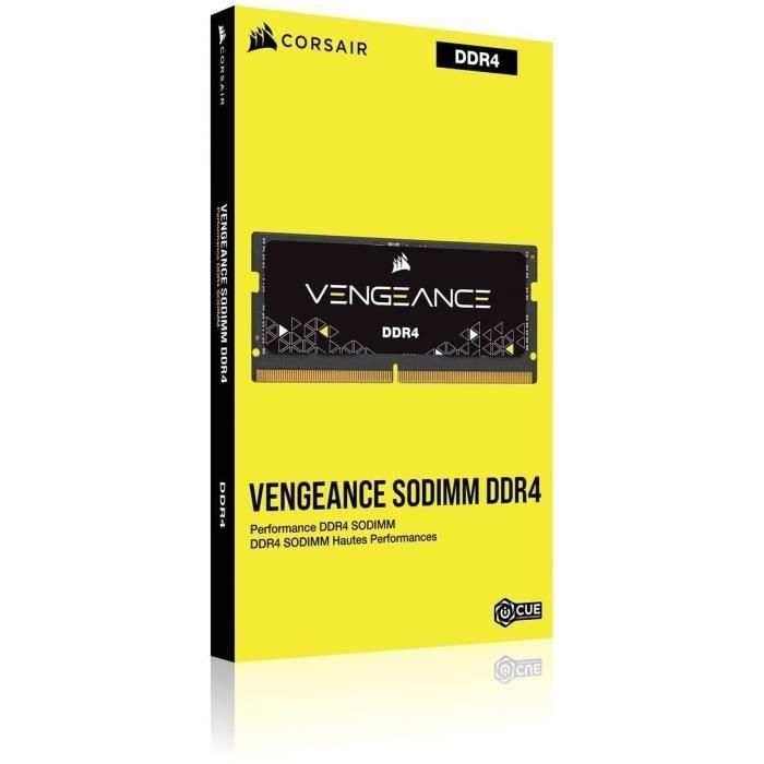 Memoria RAM - CORSAIR - Vengeance SODIMM 32GB (1x32GB) DDR4 3200MHz CL22 - Negro 4 Memoria RAM - CORSAIR - Vengeance SODIMM 32GB (1x32GB) DDR4 3200MHz CL22 - Negro 4