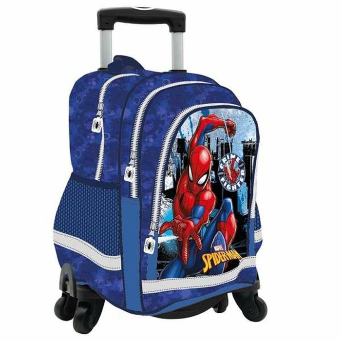 Mochila spiderman doble compartimento adaptable carro 41,5 x 30 x 17 cm. Mochila spiderman doble compartimento adaptable carro 41,5 x 30 x 17 cm.
