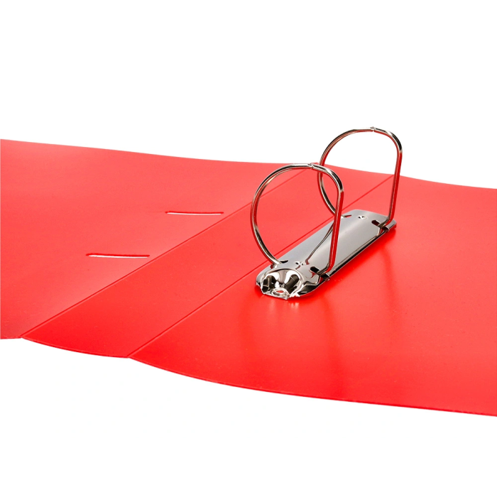 Liderpapel Carpeta Canguro 2 Anillas 40 mm Mixtas Polipropileno DIN A4 Rojo Translúcido 6