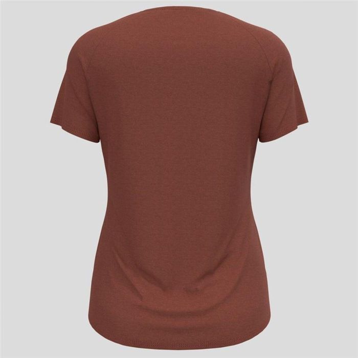 Camiseta de Manga Corta Mujer Odlo Essential Marrón