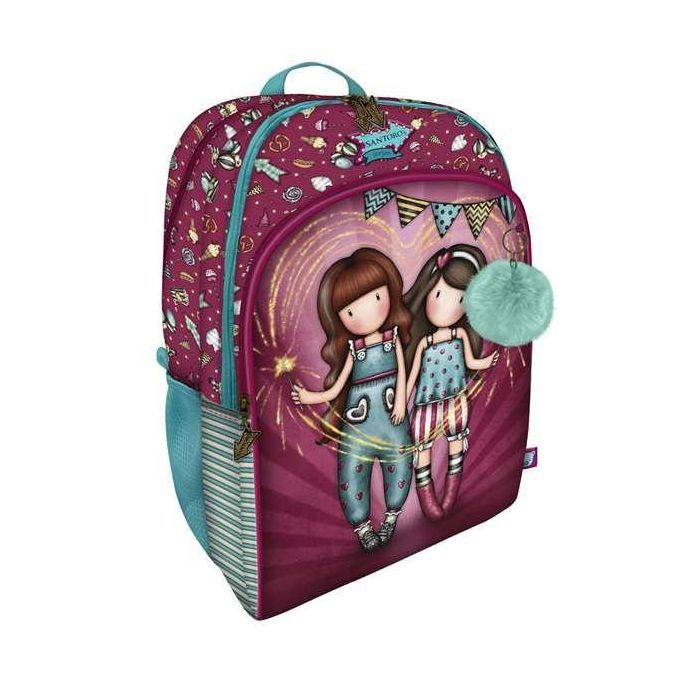 Mochila Escolar Gorjuss Fireworks Granate 34.5 x 43.5 x 22 cm Mochila Escolar Gorjuss Fireworks Granate 34.5 x 43.5 x 22 cm