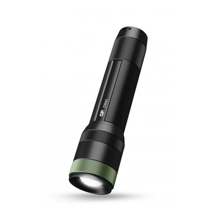 GP CR41 Linterna Táctica Recargable Exterior 650 lúmenes, IPX7 Impermeable, 40 horas de Autonomía, Incluye Batería 1