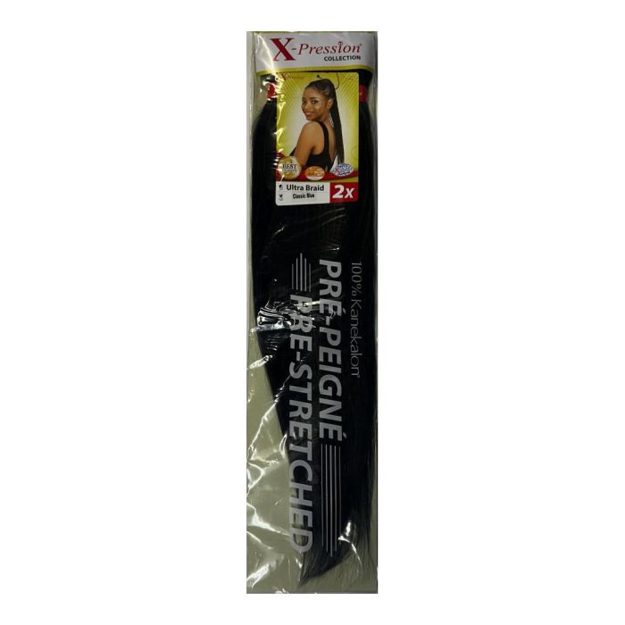 X-Pression Fibra Pre-Peinada Classic Blue para Trenzas - 100% Kanekalon, Ligera y Sin Enredos