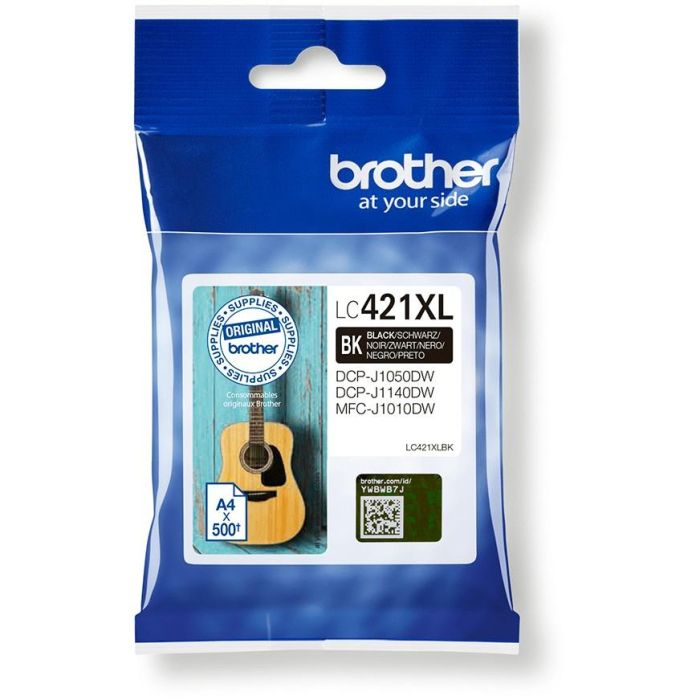 Brother Cartucho de Tinta Negro para Impresoras Dcp-J1050Dw y Mfc-J1010Dw, Rendimiento 500 Páginas