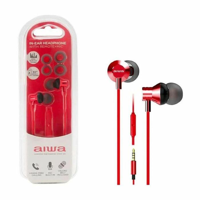 Auriculares Aiwa ESTM50RD Rojo Auriculares Aiwa ESTM50RD Rojo