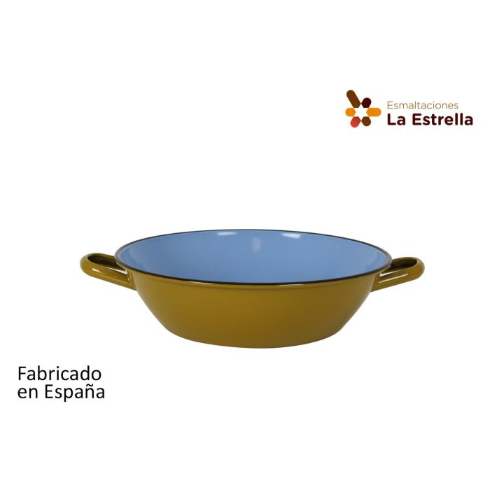 Paellera honda bordonada 32 cm verde - La Estrella (4 Unidades) Paellera honda bordonada 32 cm verde - La Estrella (4 Unidades)