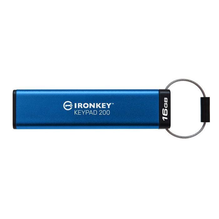 Kingston 16GB IronKey Keypad 200, FIPS 140-3 Lvl 3 AES-256 Hardware Encrypted Kingston 16GB IronKey Keypad 200, FIPS 140-3 Lvl 3 AES-256 Hardware Encrypted