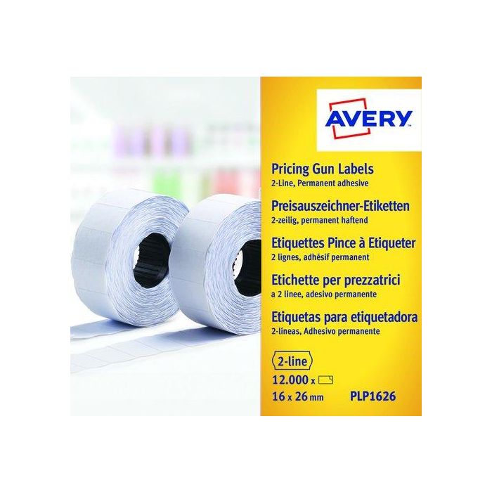 Etiquetas De Precios Avery Adh.Permanente 26X16 Mm Blanco Rollo 1.200 Uds. Etiquetas De Precios Avery Adh.Permanente 26X16 Mm Blanco Rollo 1.200 Uds.