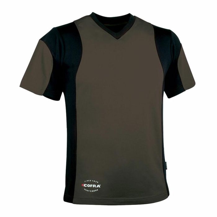 Camiseta de Manga Corta Hombre Cofra Java Marrón 0 Camiseta de Manga Corta Hombre Cofra Java Marrón 0