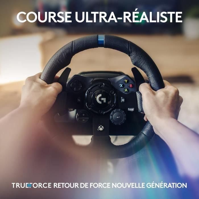 Logitech G G923 Volante y Pedales TrueForce Force Feedback con Freno Progresivo para PC, Xbox One, Xbox Series X|S, Negro 1 Logitech G G923 Volante y Pedales TrueForce Force Feedback con Freno Progresivo para PC, Xbox One, Xbox Series X|S, Negro 1