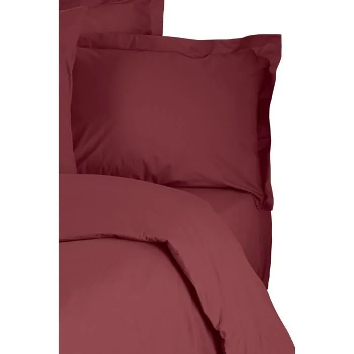Juego de Cama Funda Nórdica 220x240 cm + 2 Fundas Almohada 60x60 cm 100% Algodón Reforzado Rojo ASI8684282554073 3