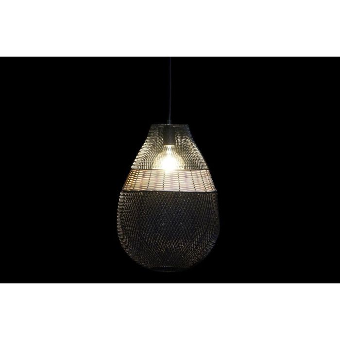 DKD Home Decor Lámpara de Techo Urban, de Metal y Ratán, Colores Negro y Marrón, para 1 Bombilla E27 50W. Dimensiones 32x32x43 cm 1 DKD Home Decor Lámpara de Techo Urban, de Metal y Ratán, Colores Negro y Marrón, para 1 Bombilla E27 50W. Dimensiones 32x32x43 cm 1
