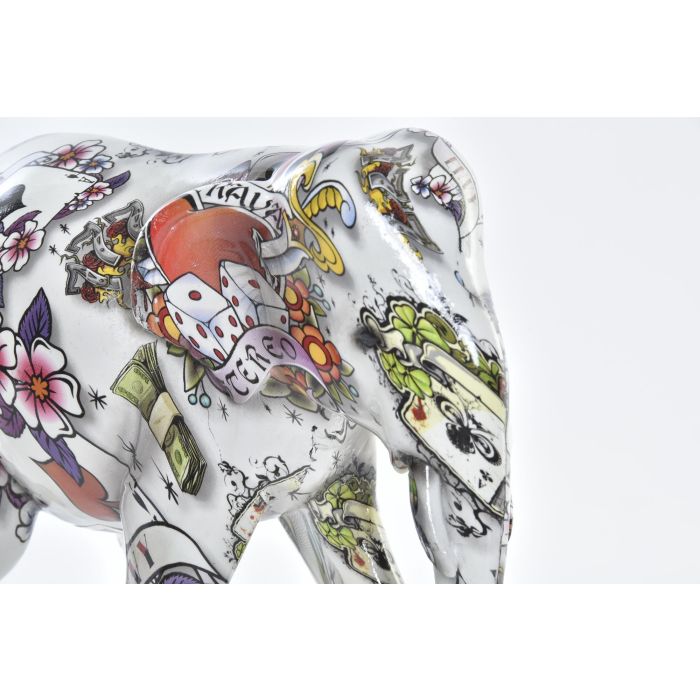 DKD Home Decor Figura Decorativa Elefante Colonial Resina Blanco Multicolor 13cm Alto 15cm Ancho 8cm Largo 1 DKD Home Decor Figura Decorativa Elefante Colonial Resina Blanco Multicolor 13cm Alto 15cm Ancho 8cm Largo 1