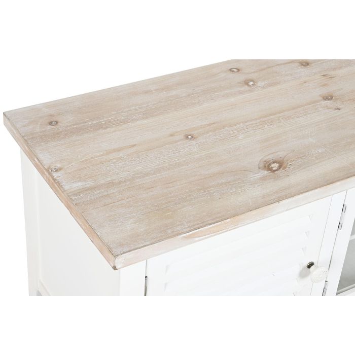 Mueble de TV DKD Home Decor Abeto Blanco Madera MDF 120 x 40 x 45 cm 1