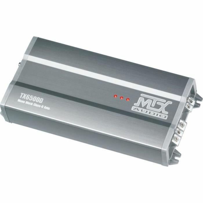 MTX TX6500D Amplificador Monobloque Coche Clase D 1x500W RMS 12V con Filtros Activos, Modo Puente y Diseño de Aluminio 1