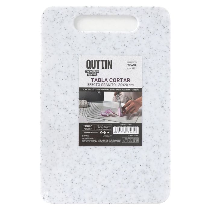 Tabla de cortar plástico granito 30x20 cm Quttin (18 Unidades) 1 Tabla de cortar plástico granito 30x20 cm Quttin (18 Unidades) 1
