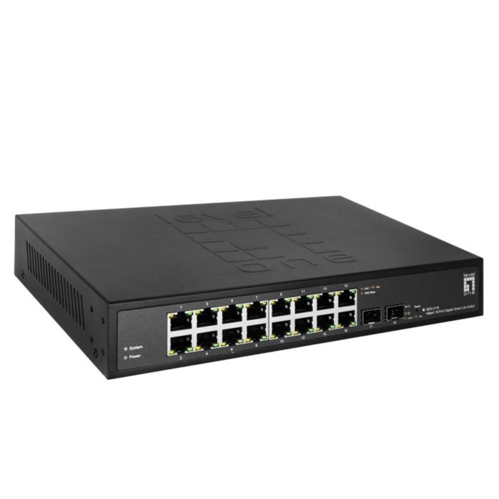 Level One GES-2118 Switch Gestionado L2 16 puertos Gigabit Ethernet 2 SFP Montaje en Rack 19" Hilbert 3 Level One GES-2118 Switch Gestionado L2 16 puertos Gigabit Ethernet 2 SFP Montaje en Rack 19" Hilbert 3