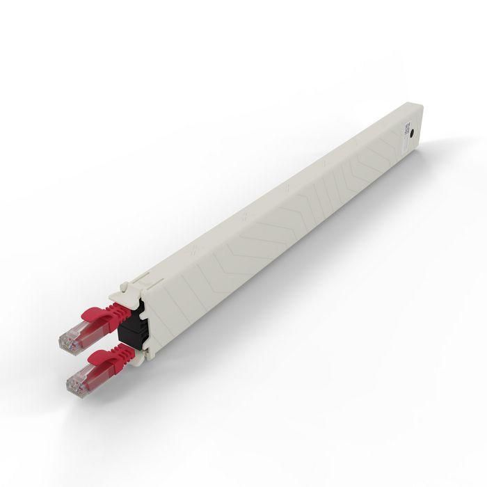 PATCHBOX patchbox.one Cassette 8RU UTP Cat.6a Modular para Rack de Red con Soporte PoE, Hasta 24 Cassettes de Cable Intercambiables