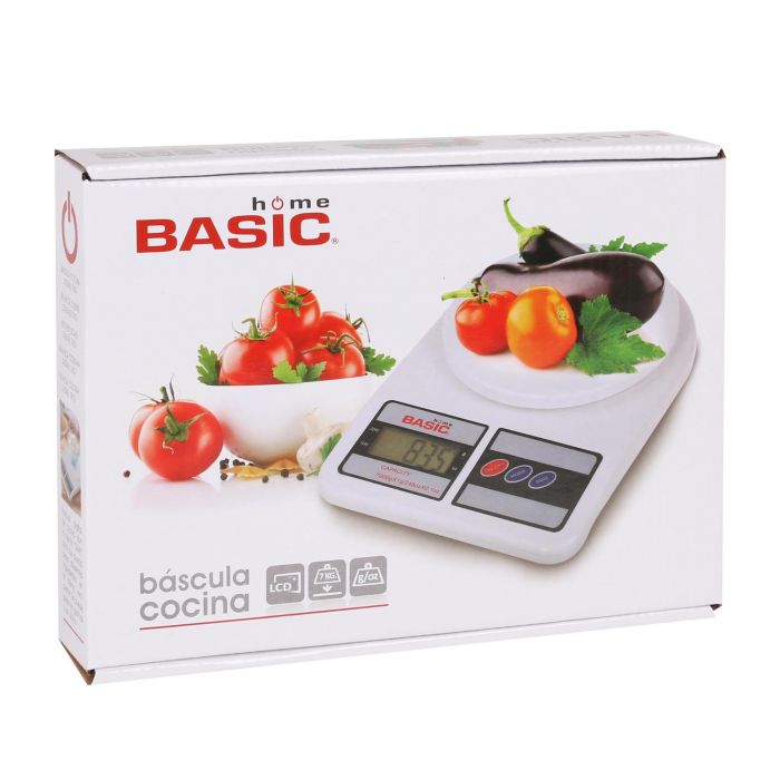 Basic Home Báscula Cocina Digital 7 kg, 18.5 x 24.5 cm (6 Unidades) 4